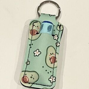 🔴 Avocado Key Chain / Chapstick Holder
